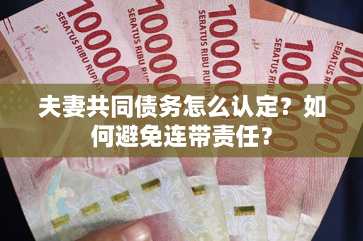 北京夫妻共同债务怎么认定？如何避免连带责任？