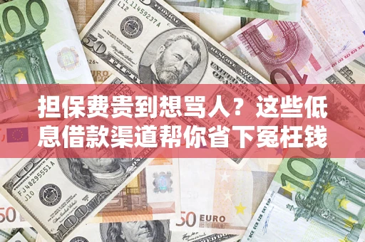 北京担保费贵到想骂人？这些低息借款渠道帮你省下冤枉钱