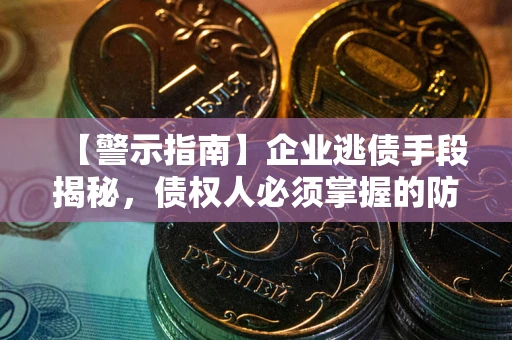 北京【警示指南】企业逃债手段揭秘，债权人必须掌握的防坑宝典